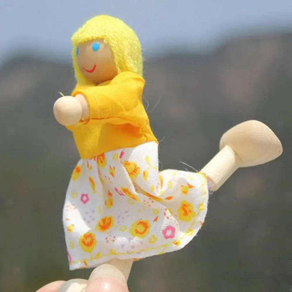 Мебель из дерева миниатюрная кукла для всей семьи 7 человек детей|Куклы| |