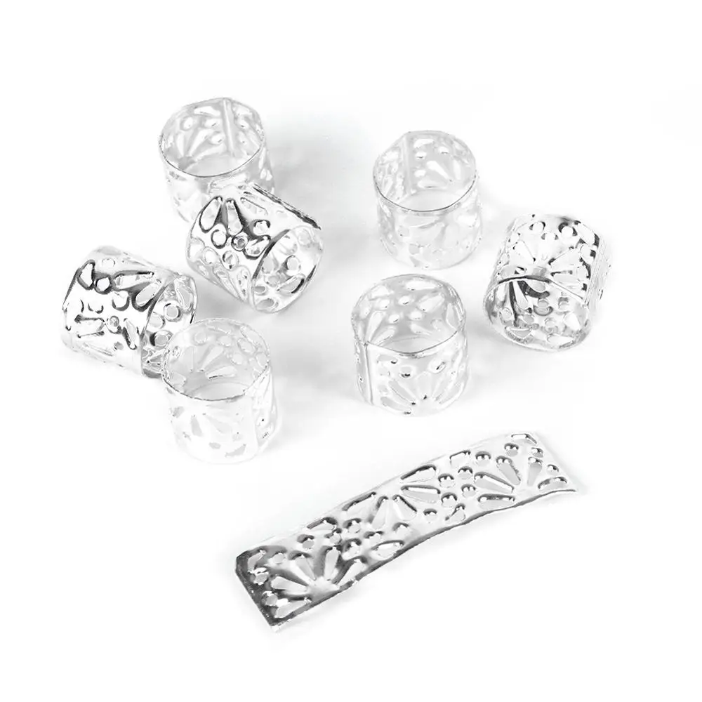 100Pcs/Lot Golden/Silver/Mix Silver Golden Micro Hair rings links Dread Braids Dreadlock Beads Adjustable Accessories | Красота и