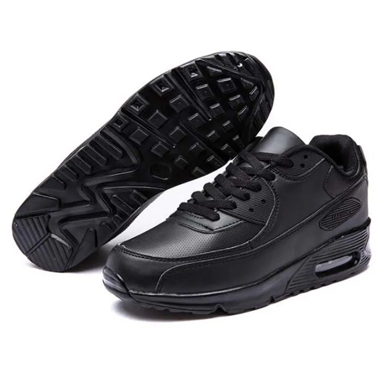 Plus Velvet Warm Winter Unisex Cotton Shoes Women Air Cushion Running Trainers Couple Jogging Walking Sneakers Men Casual | Обувь