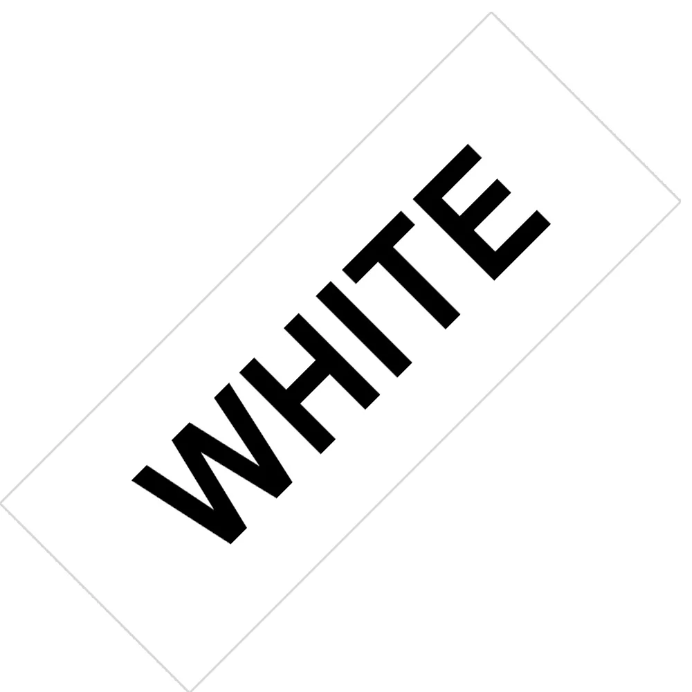 Black on White 1 шт. Этикетка ленты SS12KW совместимый для EPSON LW-300 LW-400 LW-600P LW-700 LC-4WBN9 принтера "Mei Qing"(12 мм* 8 м черный на белом) этикетировщик - Цвет: Black on White