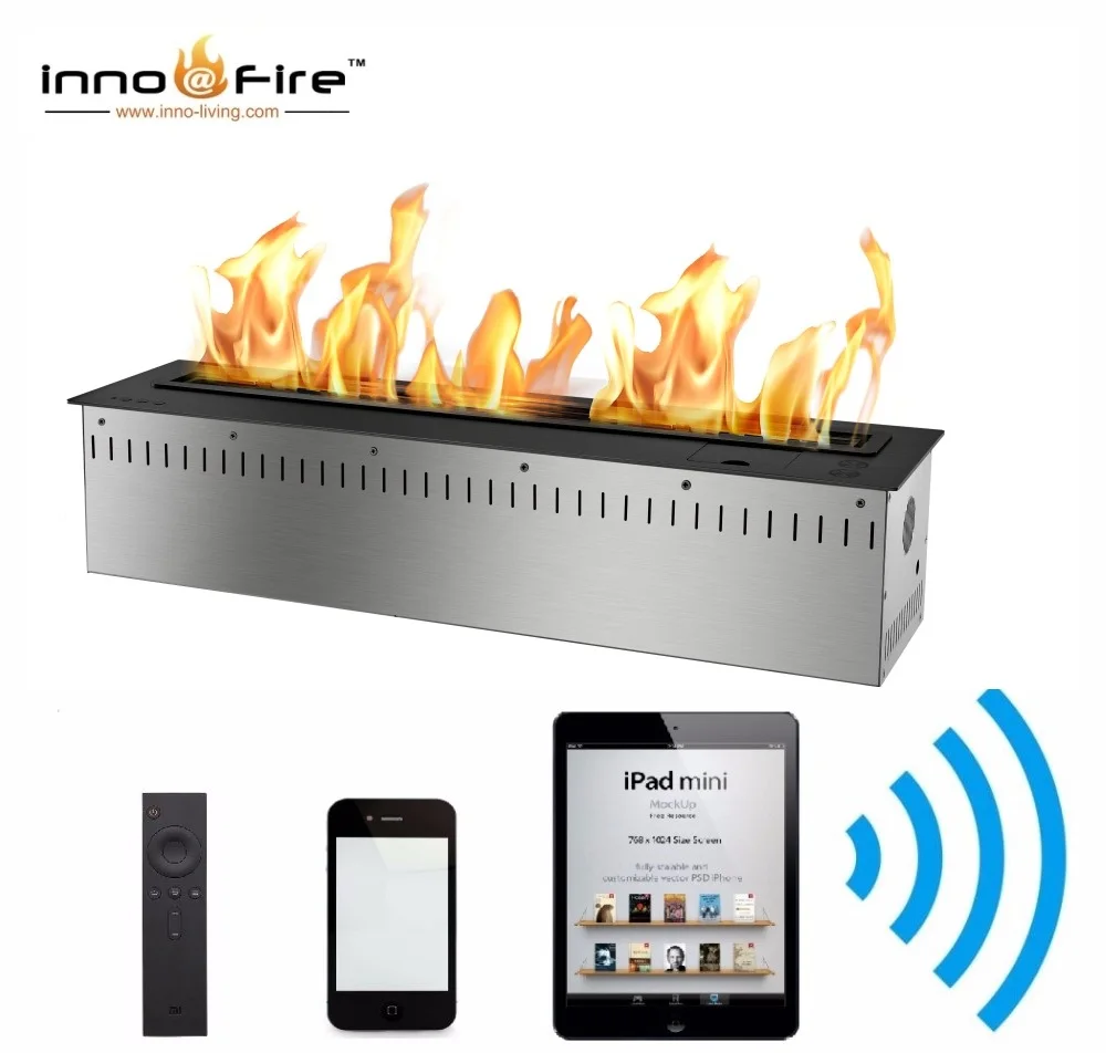 Inno living  60 inch  ethanol fireplace with remote control