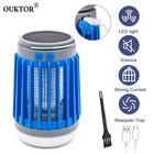 Светодиодная ловушка для насекомых 3 светодиодный 1, уличный светильник на солнечной батарее с USB для отпугивания комаров и насекомых, приманка для насекомых, кемпинга