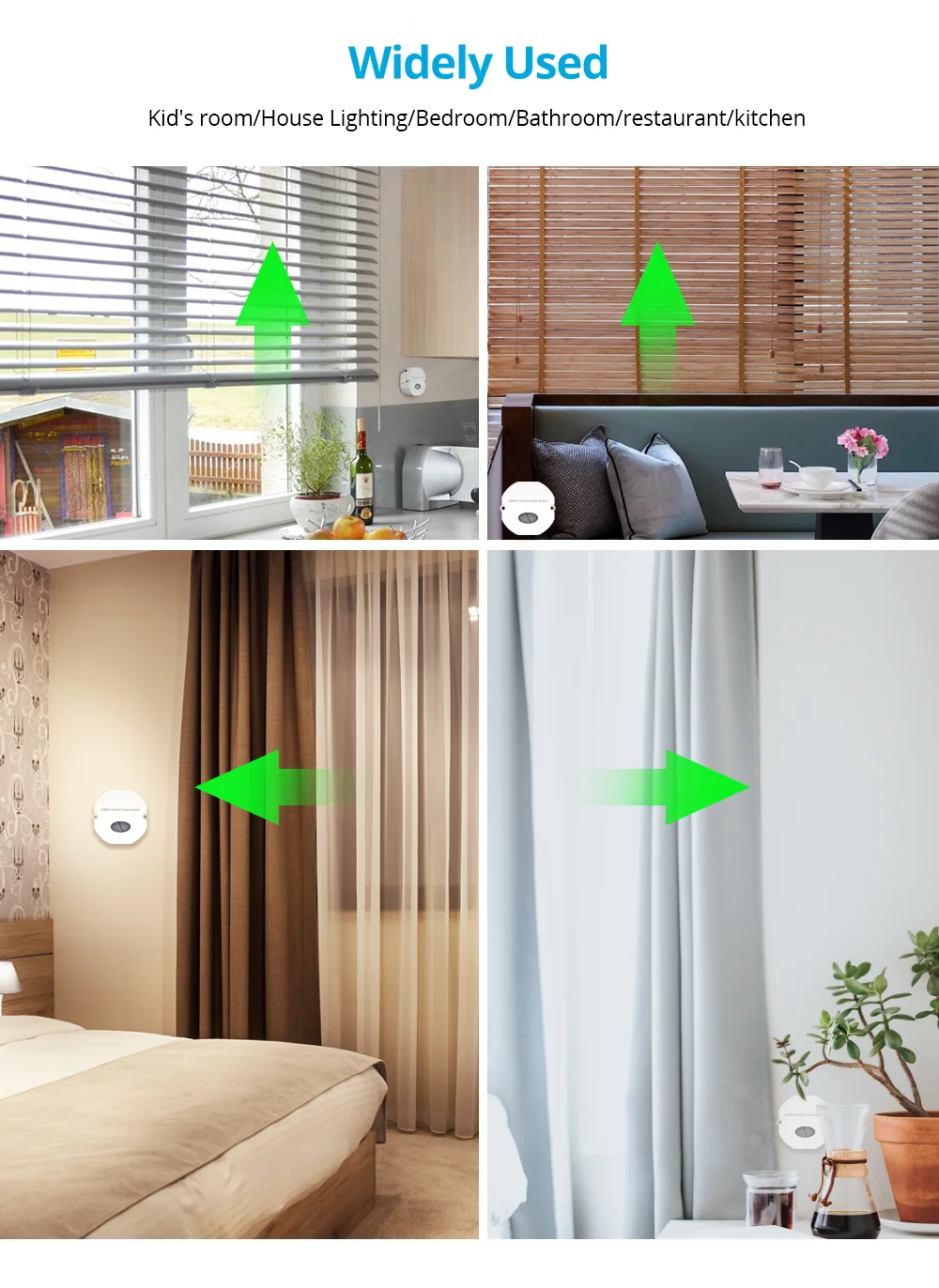 Tuya Zigbee Smart Curtain Switch for Roller Blind Shutter Motor Curtain Inline M