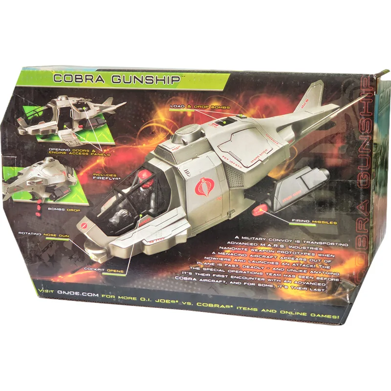 

3.75inch Suit Original Hasbro G.I. Joe THE RISE OF COGRA COBRA GUNSHIP Model Toy Action Figures Toys For Children Gift