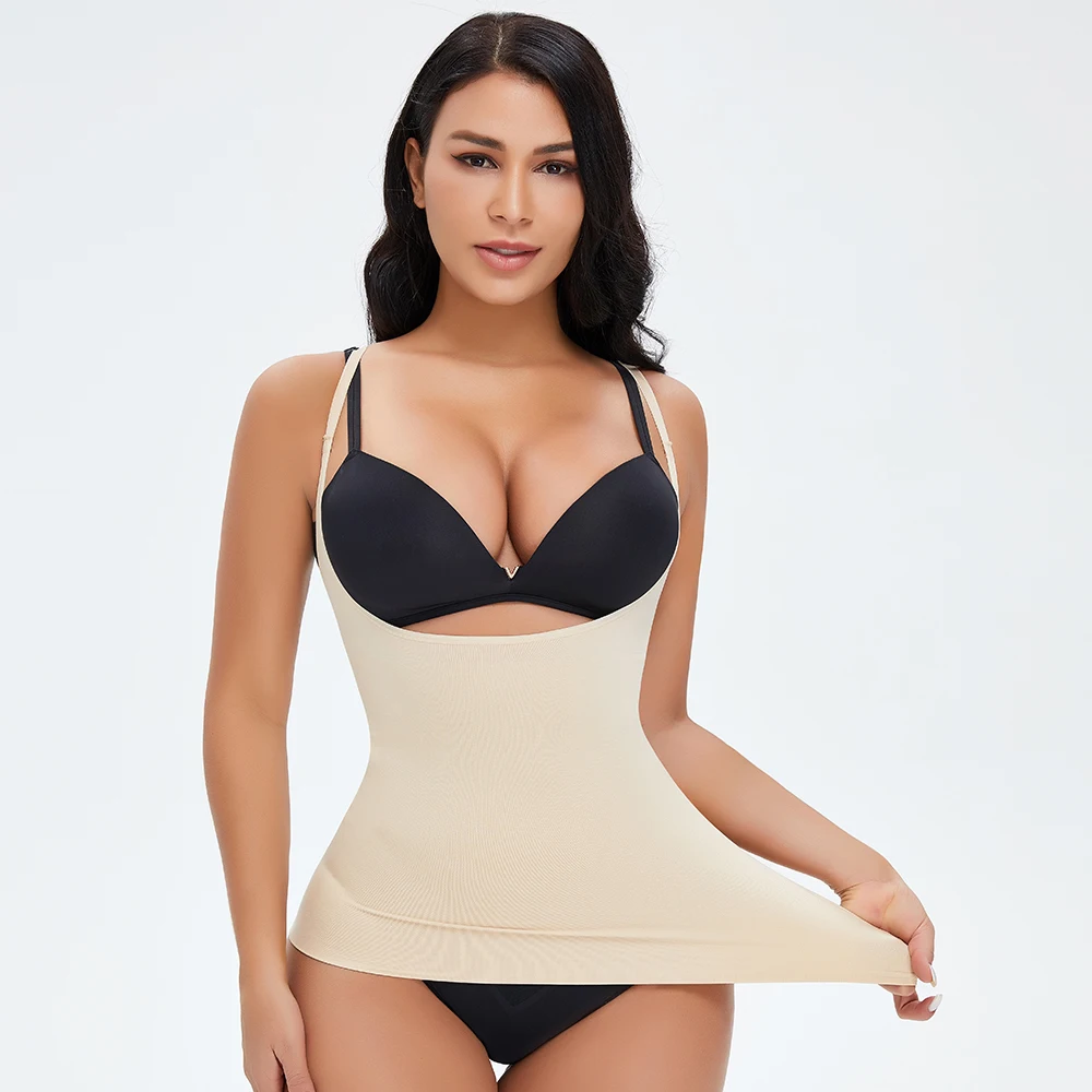 

Women's Waist Cincher Shapewear Overbust Waist Trainer Tummy Control Compression Seamless Vest Body Shaper Corset Bodysuit New