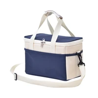 lunch box food thermos dinner milk snacks food bento box carry bags macaroon shoulder strap insulated beach cooler container