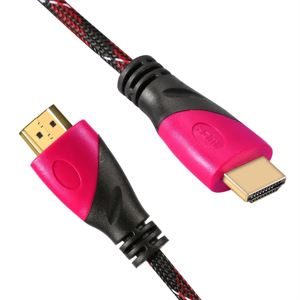 Высокоскоростной 8 метров/26 футов красный + черный HDMI 4K x 2K кабель высокой четкости
