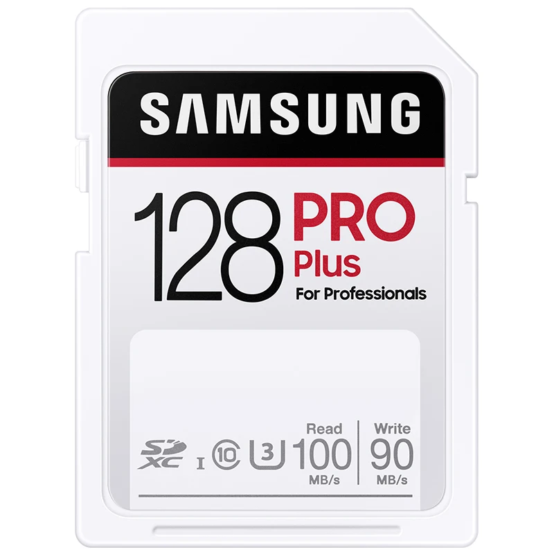 Карта памяти SAMSUNG SD Card Pro Plus 128 ГБ 32 64 256 класс 10 U3 для видеокамеры 1080p 3D 4K SDXC |