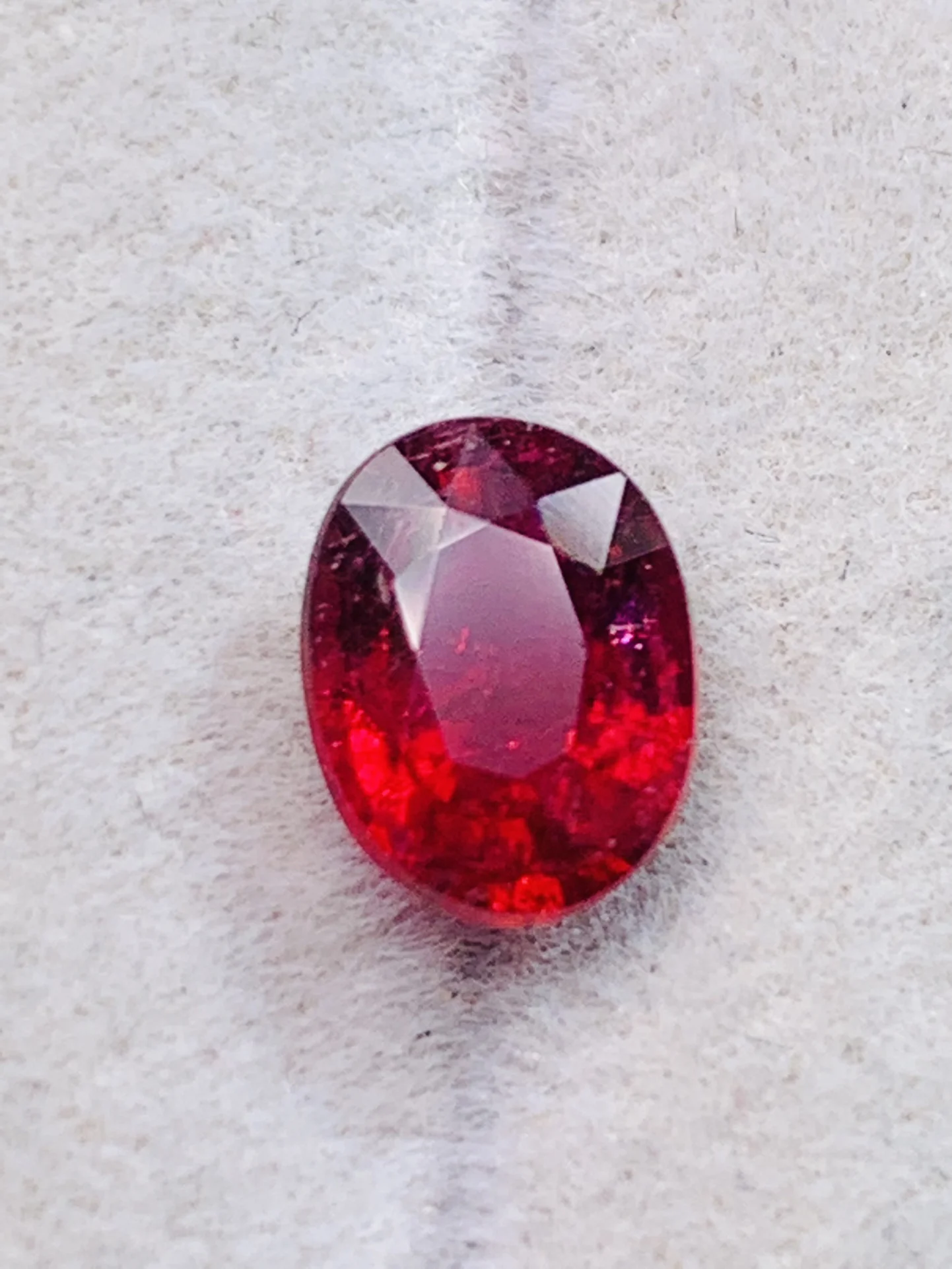 Pure natural tourmaline loose stone Red luster Oval pendants rings accessories gem jewelry bijoux femme  edelstenen natuurlijke