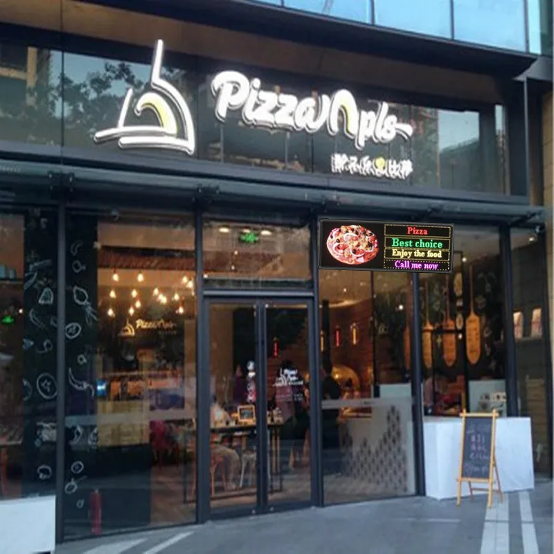 Полный Цвет WI-FI светодиодный цифровые часы доски для записей USB программируемый