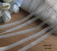 1yard width1cm 0 4inch embroidery lace cotton embroidery hollow lace for diy sewing craft decorationkk 685