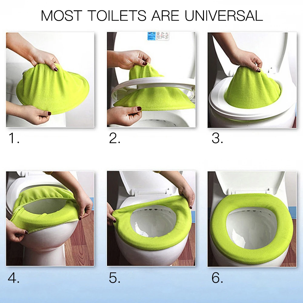 Теплая Толстая универсальная подушка для унитаза 30 см мягкая осенне зимнее