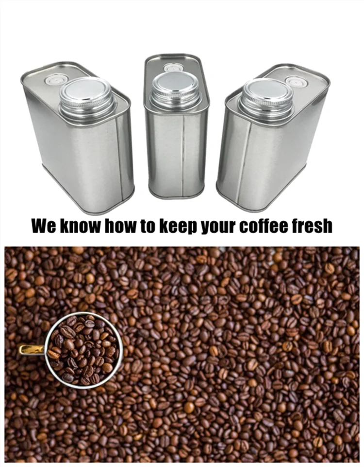 Жестяной Контейнер для кофе с клапаном 150 г пищевой контейнер хранения размер