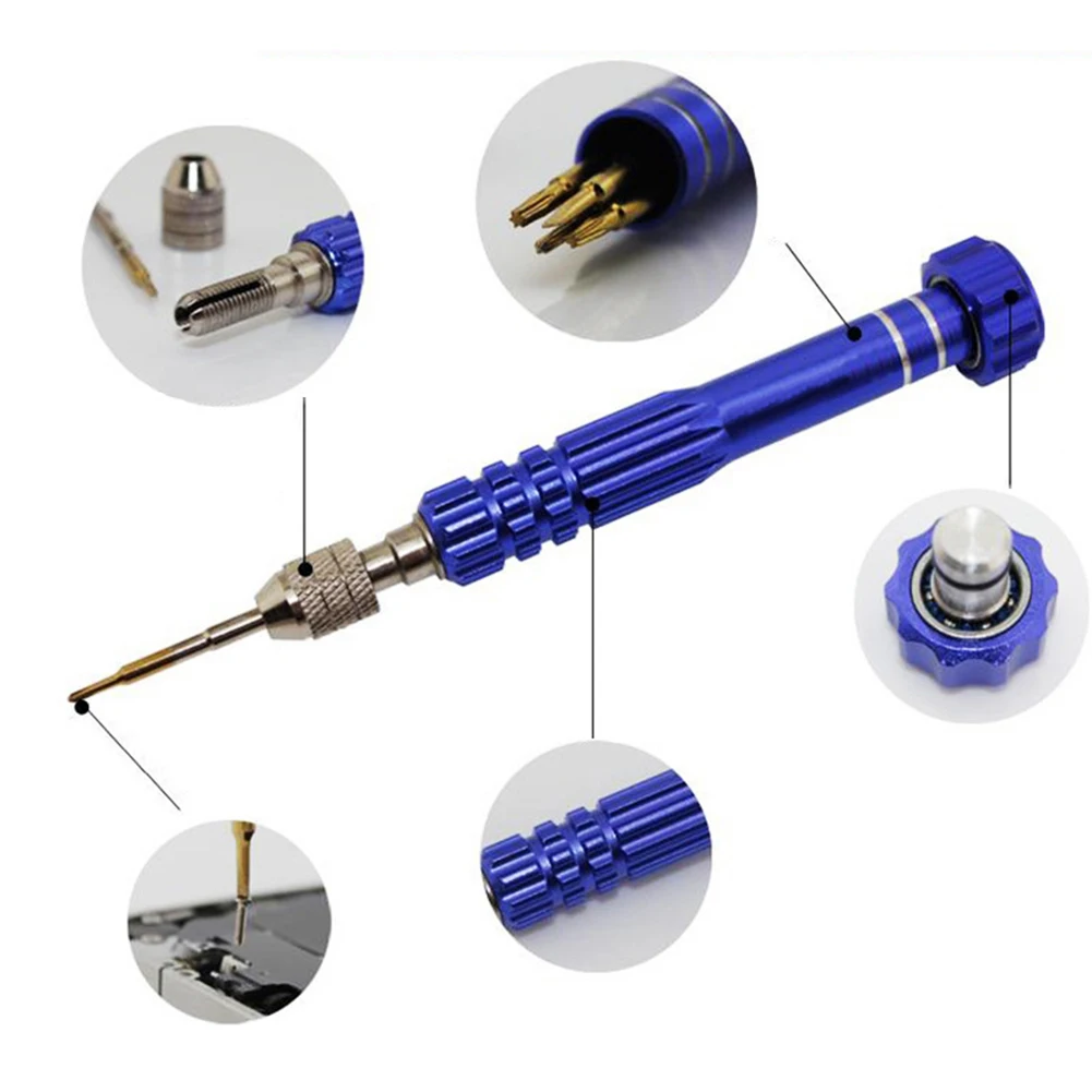 

Mini Precision Screwdriver Set 5 in 1 Electronic Torx Screwdriver Opening Repair Tools Kit for iPhone Camera Watch Tablet PC