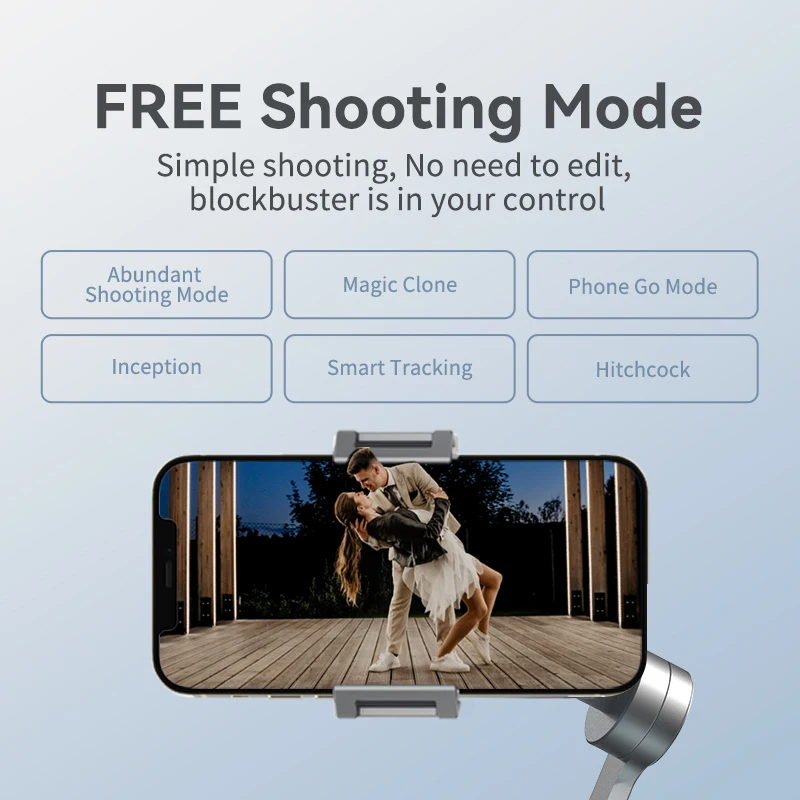 Стабилизатор Funsnap для телефона складной 3-осевой стабилизатор видеозапись Ручной