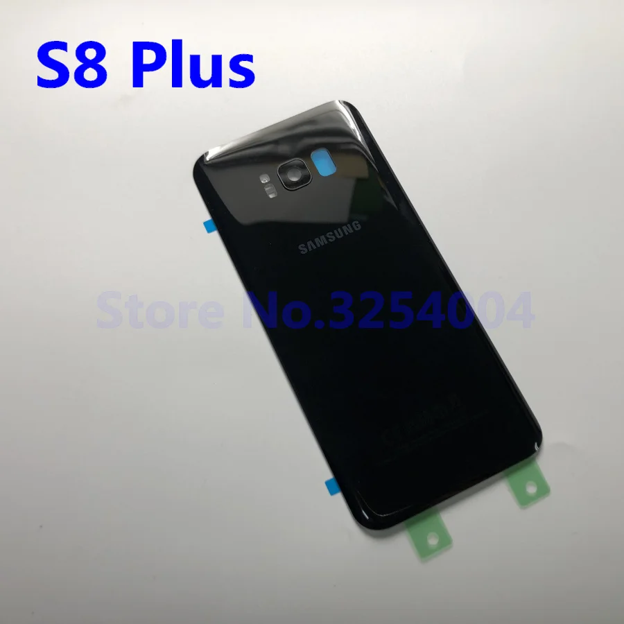 Чехол на заднюю батарейку для samsung Galaxy S8 G950 S8+ G955 S8 Plus Задняя стеклянная крышка корпуса+ клей+ стеклянная рамка для объектива камеры