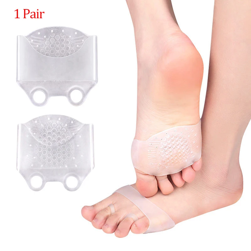 

1 Pair Silicone High Heel Shoes Pads Forefoot Half Yard Invisible Gel Insoles