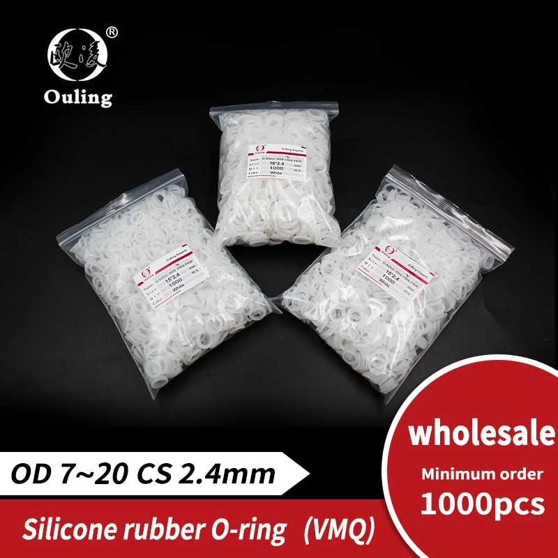 Силиконовый оптовая продажа 1000 шт./лот CS2.4mm толщина уплотнительное кольцо из