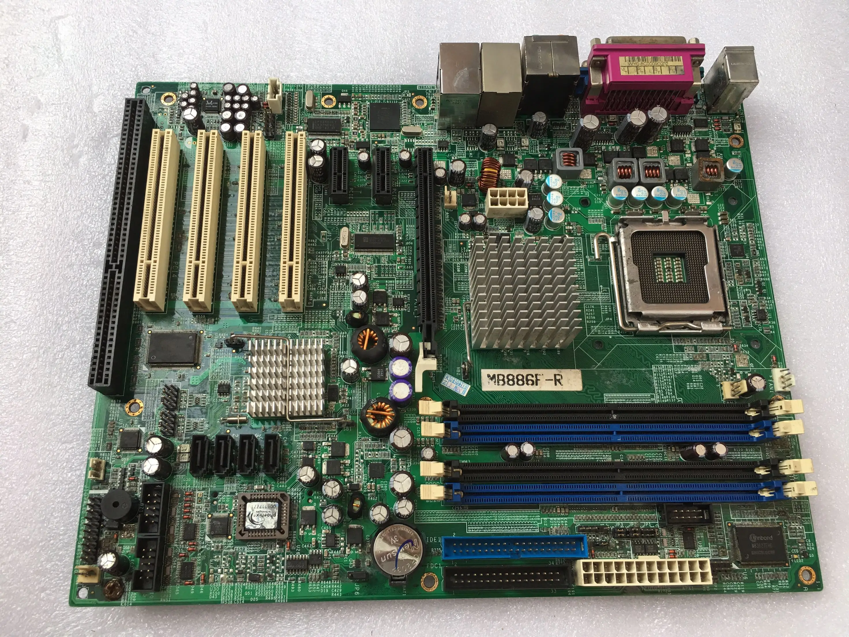 Плата промышленного оборудования, двойной сетевой порт 3 * PCIe 4 * PCI 1 * Разъем ISA LGA775