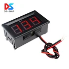 Цифровой мини-вольтметр 0,56 дюйма, постоянный ток 4,5-30 впеременный ток 70 -500 В, панельный тестер напряжения, измеритель 12 В, 24 В, 220 В для мотоцикла, автомобиля, дома