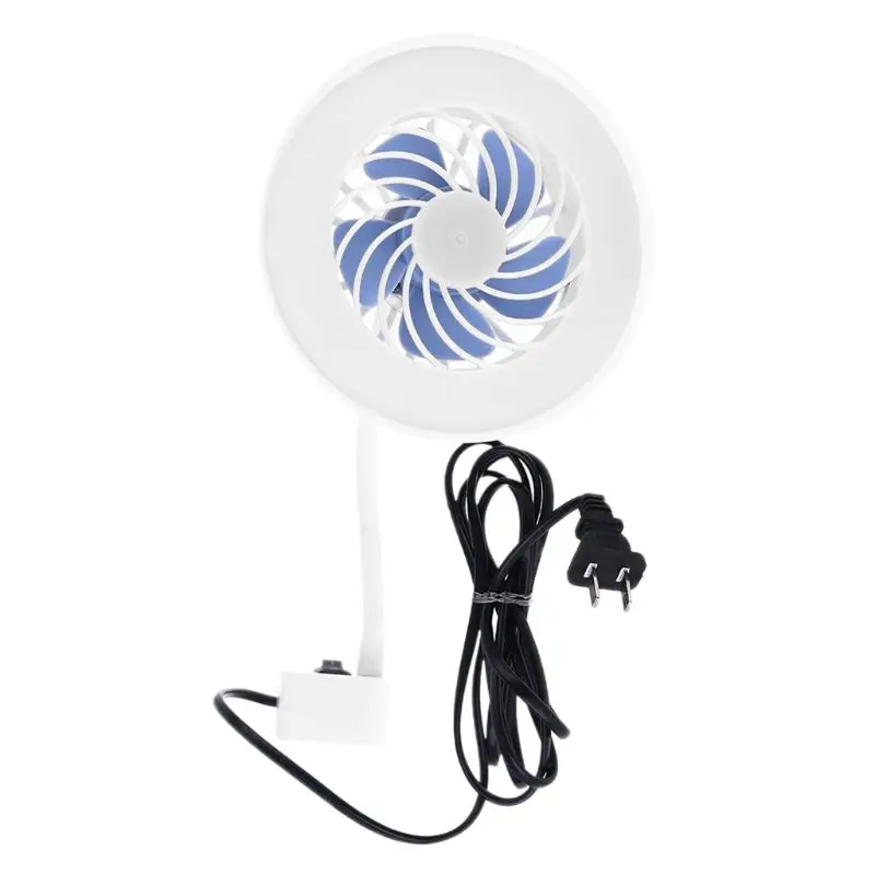 

Universal Magnetic US Plug 2in1 AC 110V 220V 12W Led Lamp Air Cooling Fan Light Bulb For Home Office Factory