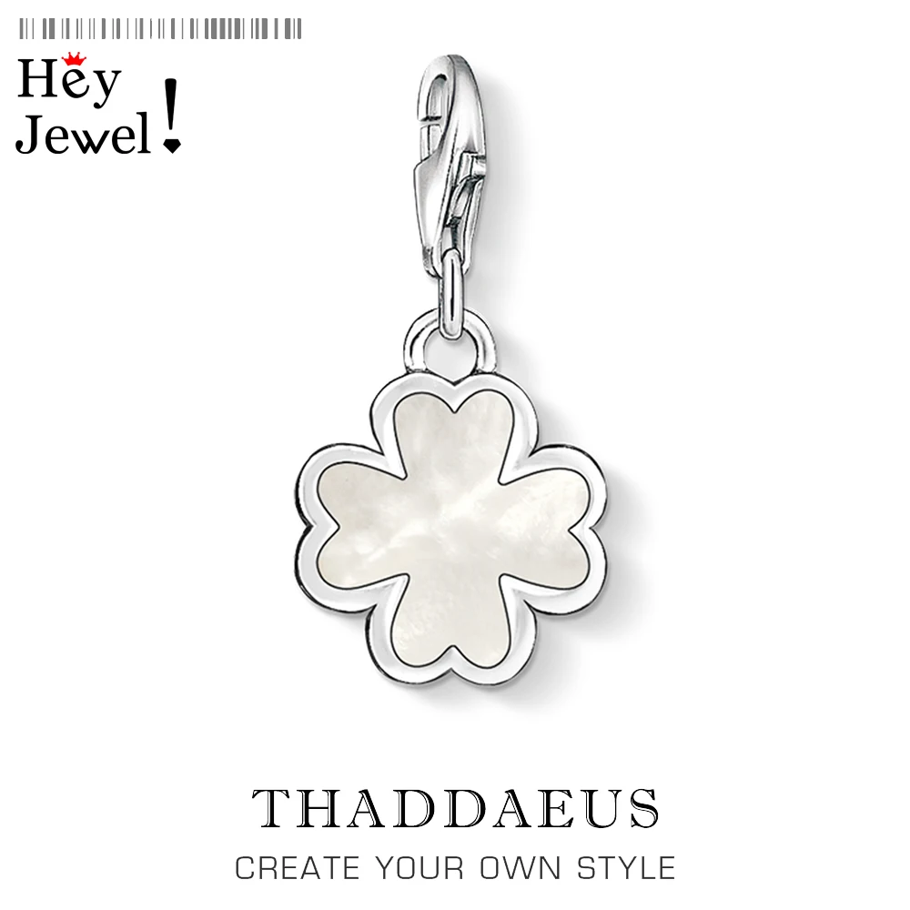 Женский браслет с подвеской Cloverleaf из стерлингового серебра 925 пробы вечерние