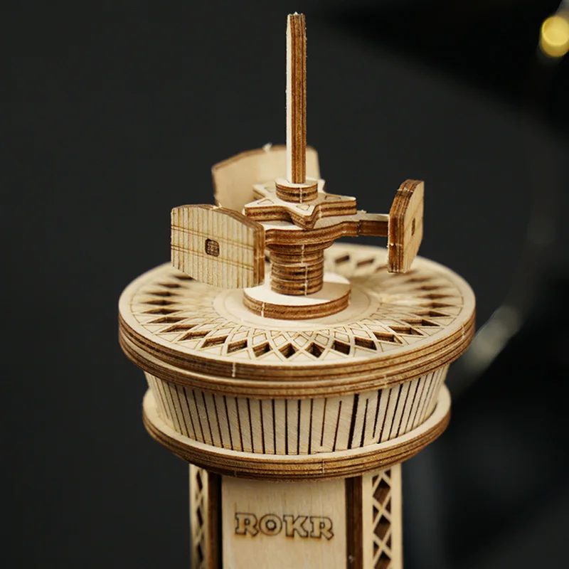 Robotime 255 шт. DIY 3D самолет управления башня деревянная головоломка игра сборка
