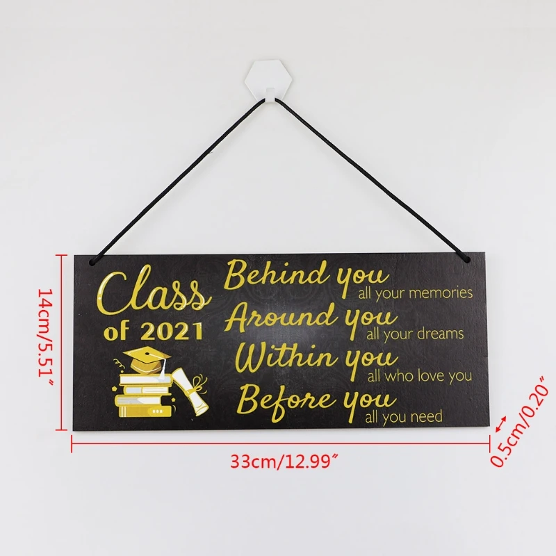 Деревянный класс 2021 знак подвесная дверь настенный налет для поздравления