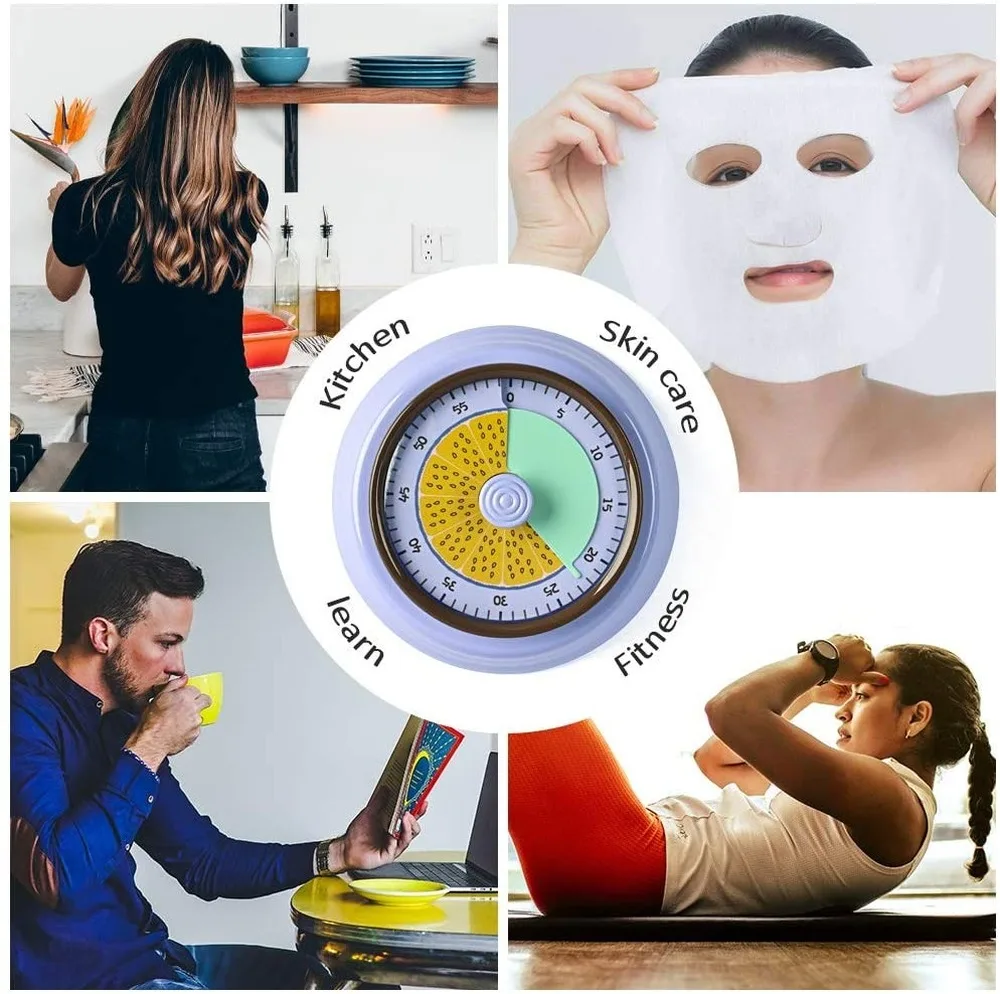 60 минут зеркальный кухонный таймер из нержавеющей стали магнитный визуальный