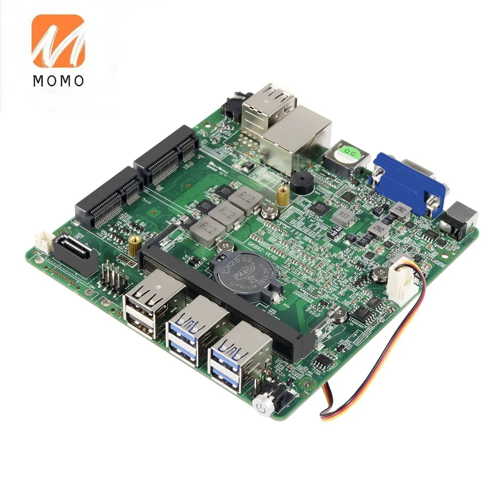 

mini pc mainboard 8th Core i3 i5 i7 8550U mini itx motherboard DDR4 memory with fan board