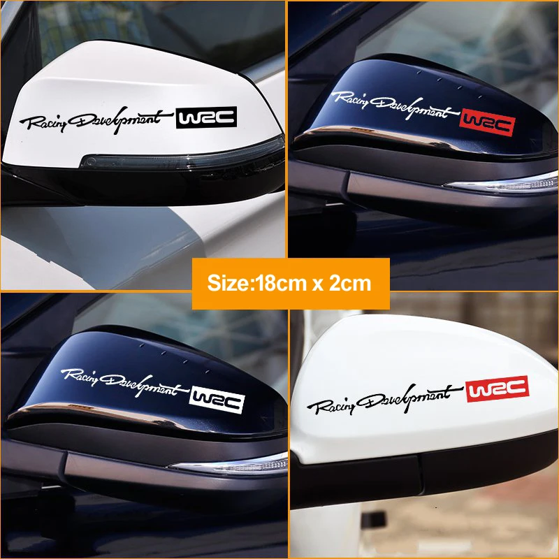 Наклейки на зеркало заднего вида автомобиля WRC Rally Stripe для audi a6 c6 a4 b7 citroen skoda octavia a7