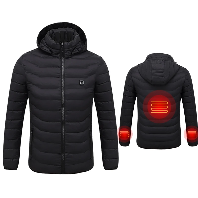 

PARATAGO зимняя интеллектуальная нагревательная куртка с USB зарядкой, Женское пальто с подогревом, уличная флисовая женская ветрозащитная одеж...