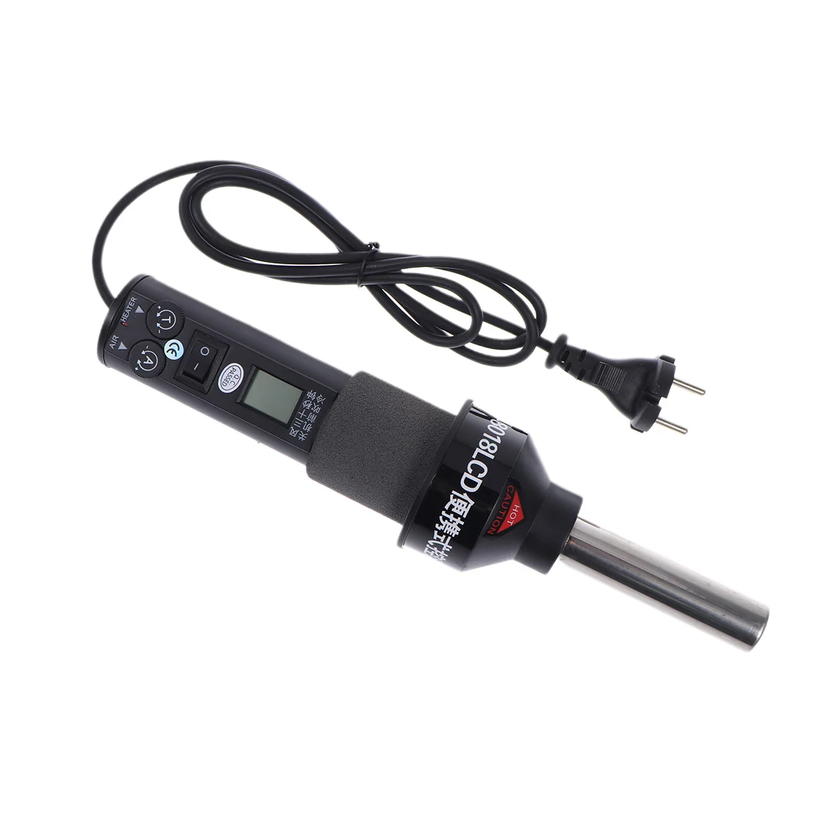 

Electronic Heat Hot Air Desoldering Soldering Station with Nozzles Kit Plug 220V 450W (Black)