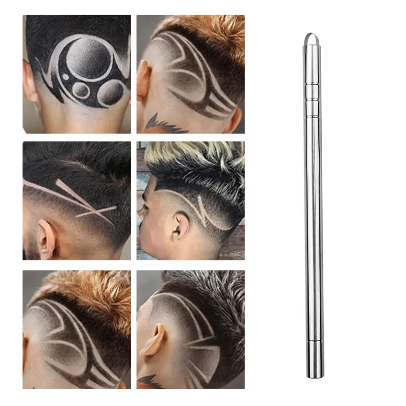 

1Pcs Hairstyle Engraved Pen+10Pcs Blades Professional Hair Trimmers Hair Styling Eyebrows Shaving Salon DIY Hairstyle Accessory