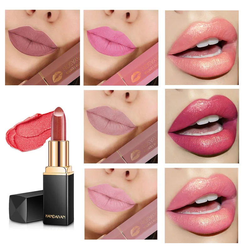 Профессиональный Макияж Губ Перламутровый Водонепроницаемый Длительный