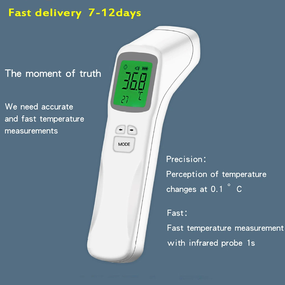 Medical Infrared Thermometer Forehead Baby Portable Non-contact Adult Child Handheld Body/Object Temperature Measure IR Device |