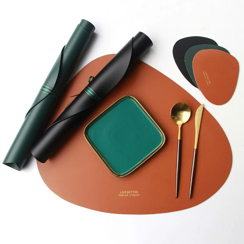 Кожаная подстилка в европейском стиле непродуваемый и маслостойкий