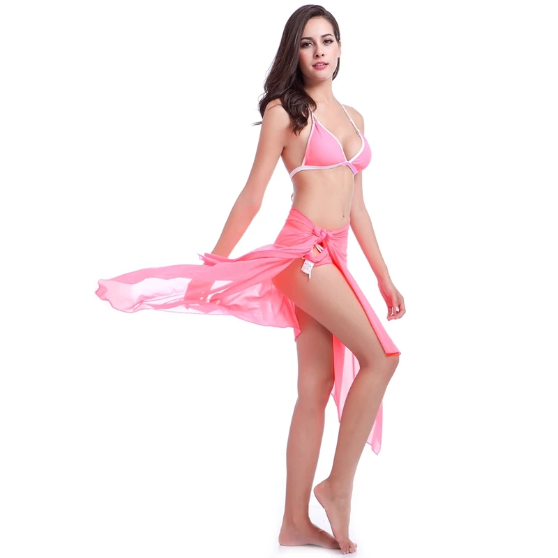 Multi Wear Infinite Dress Mature Women Hot Spring Swimming Dress Transparent Mesh Convertible Beach Cover Up Dress