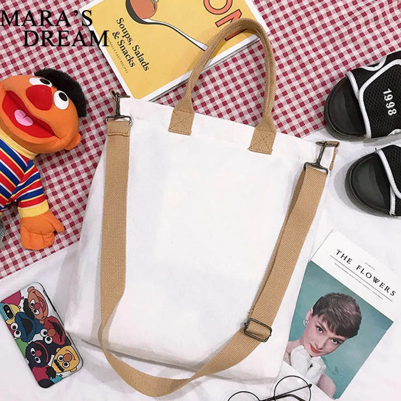 

2021 New Canvas College Student Wild Messenger Bag for Women Reusable Eco Friendly Tote Bag Books Canvas Crossbody Fabric Bag