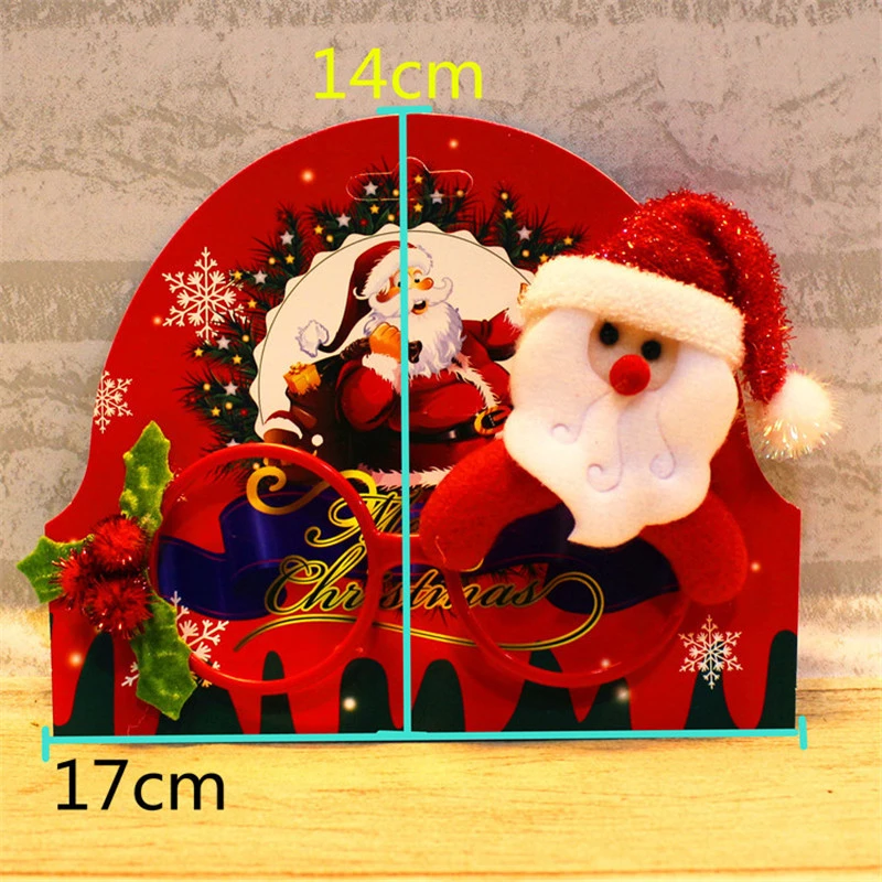 

1 Pcs Hot Sale Christmas Ornaments Decor Evening Party Kawaii Jumbo Rabbit Santa Claus Children Cute Eyeglasses Frames Gifts