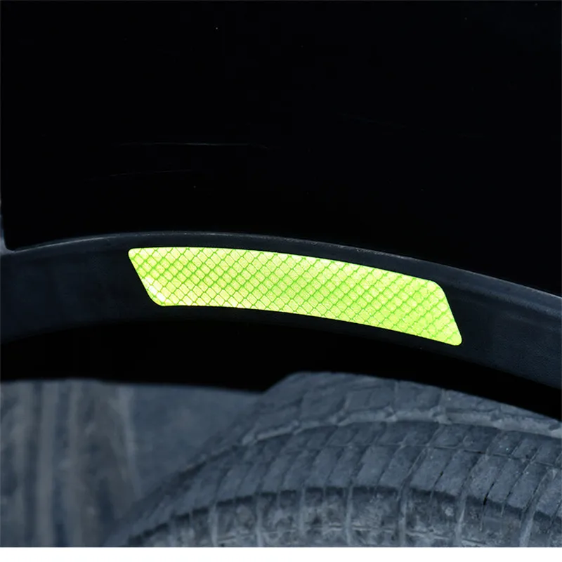 2pcs Fluorescent car reflective strips Decorative safety mark warning stickers decals for bike motorcycle auto Protective tape |