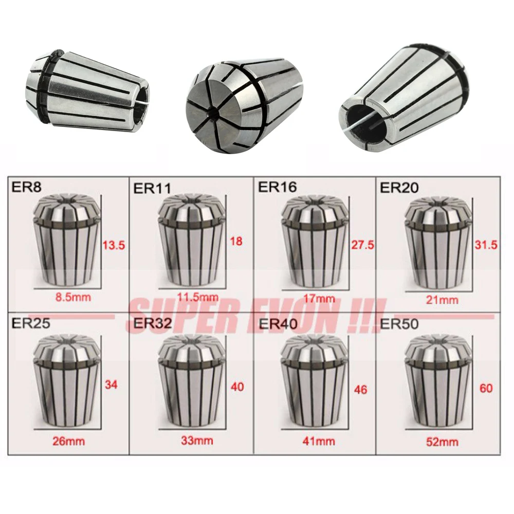 Патрон ER11 для токарного станка 13 шт. патрон с ЧПУ размер 1 7 мм фрезерного ЧПУ|collet