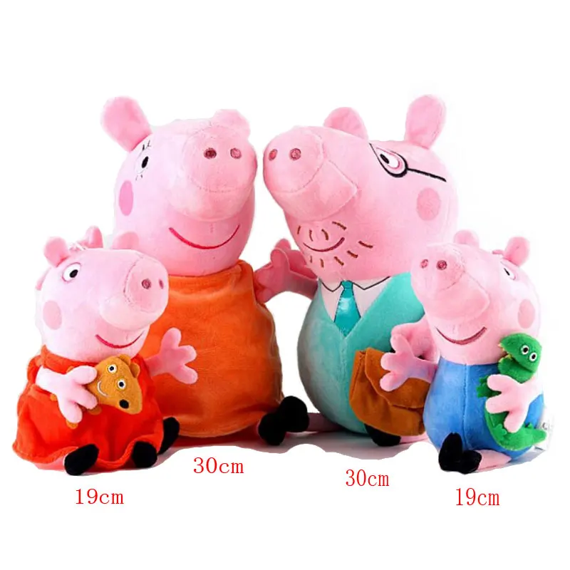 19/30 см Подлинная Свинка Пеппа маленькая девочка Джордж свинка кошелек плюшевая