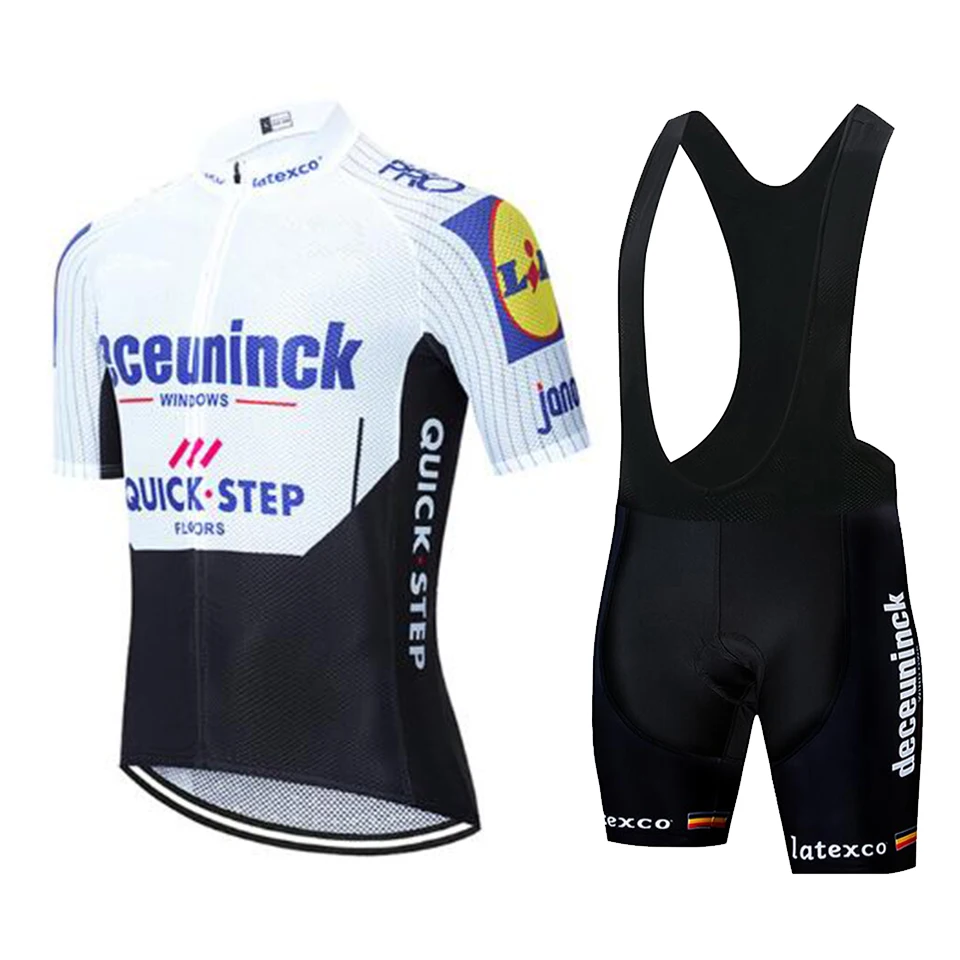 2020 Pro Team Quick Step Велоспорт Джерси 20D нагрудник комплект велосипедная одежда Ropa Ciclism