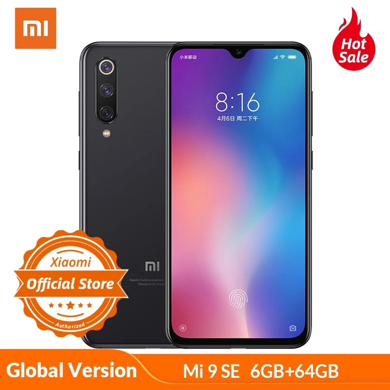 Глобальная версия Xiaomi Mi 9 SE 6 ГБ 64 мобильный телефон Snapdragon 712 AMOLED экран 5 97 дюйма