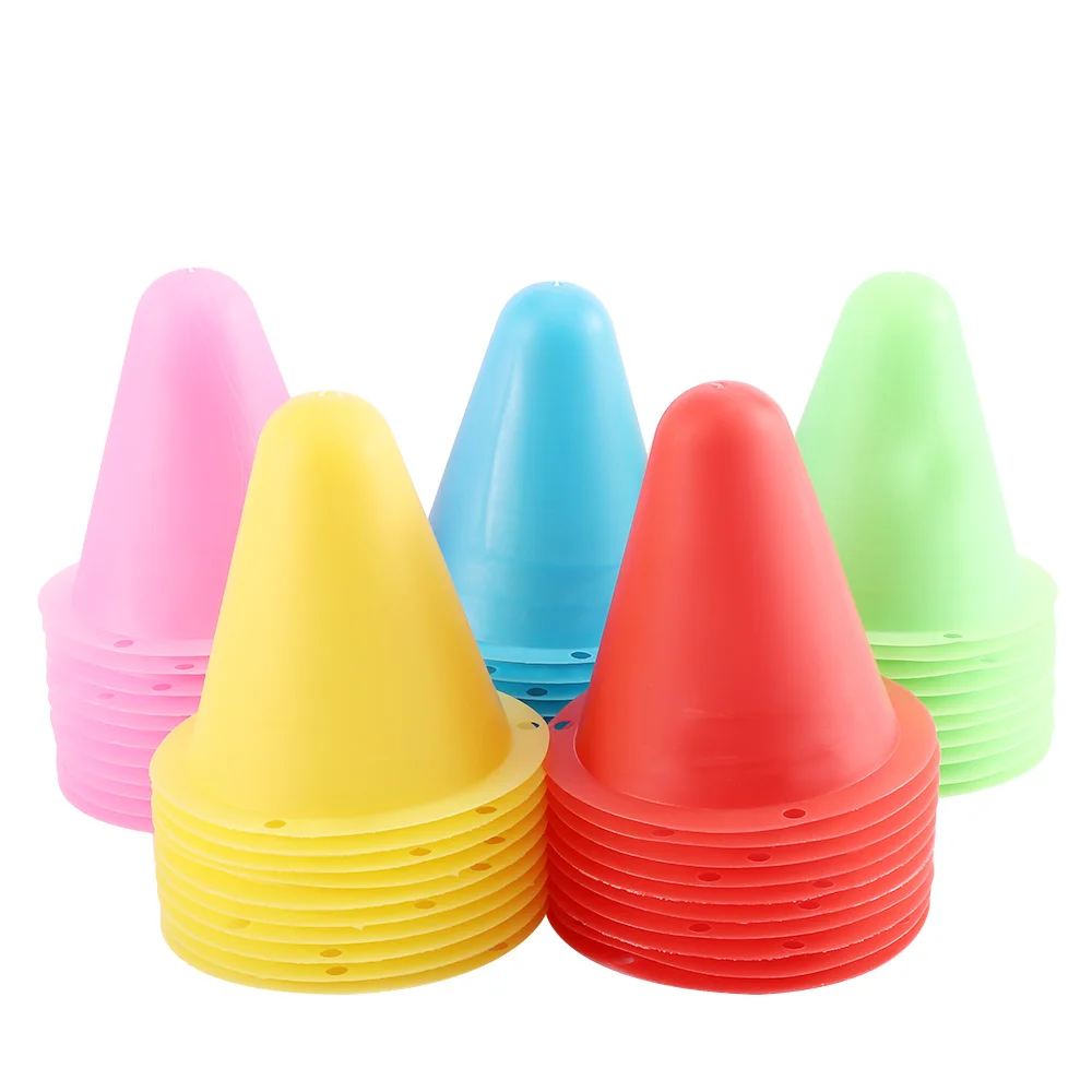 10 Pcs/Set Plastic Skating Marker Cones Soccer Rollers Sports Training Slalom Roller Equipment Skate Pile Marking Cup |