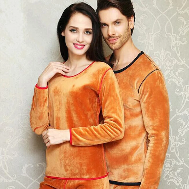New Style Velvet Thick Warm Thermal Underwear Set Long Johns For Male Female Clothing Men Woman Winter Suit Wear | Женская одежда