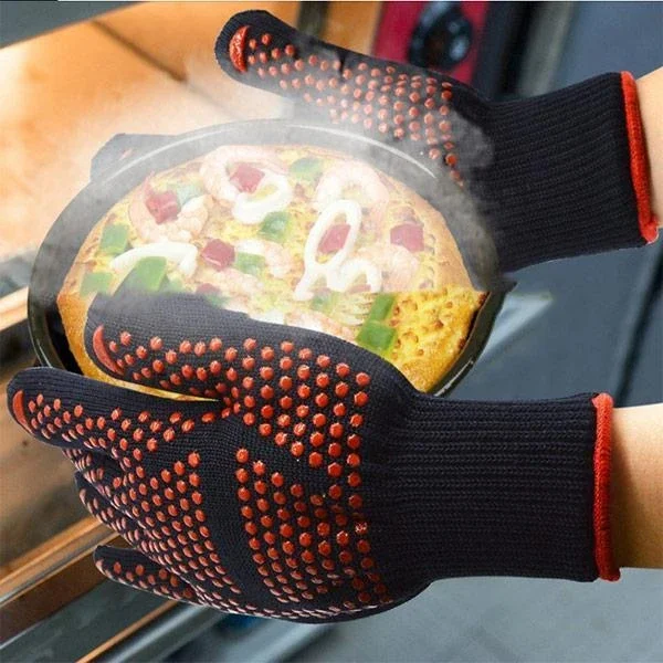 Высокотемпературные перчатки для духовки барбекю силиконовые противоожоговые