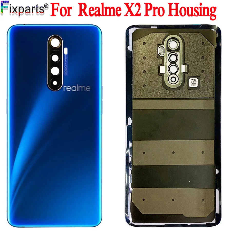 

New Battery Cover For Realme X2 Pro Back Cover Replacement For Oppo Realme X2 Pro Back Housing Back Cover Battery Case
