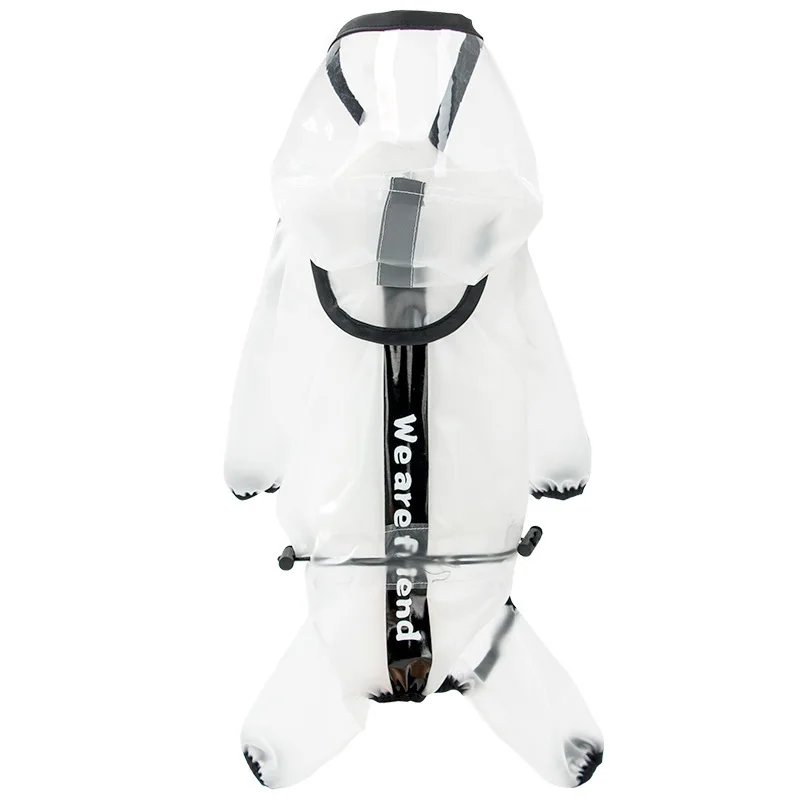 

Dog raincoat pet transparent Big Brim waterproof detachable raincoat pet fashion raincoat clothing pet supplies